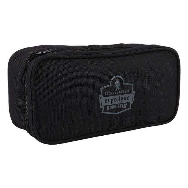 Black Durable Polyester Softshell Tool Pouch with Zipper Closure