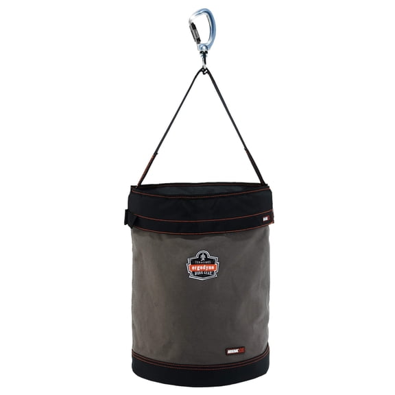 Ergodyne Arsenal 5945T X-Large Canvas Tool Bucket with Cover, Gray CA3