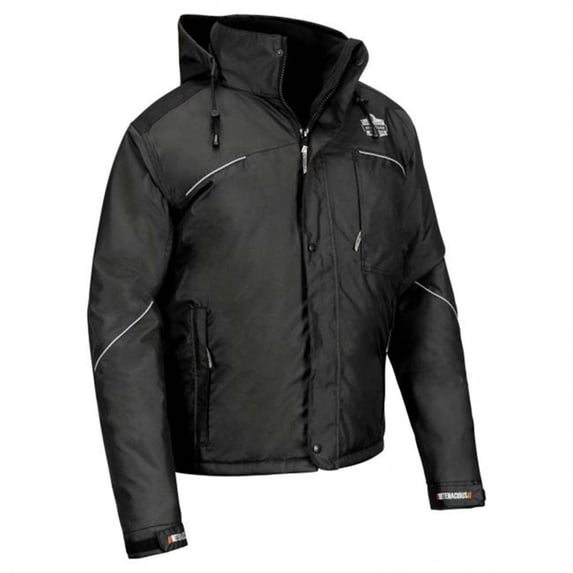 Ergodyne B3135778 N-Ferno 6467 Winter Work Jacket - 300D Polyester Shell, Black - 2XL