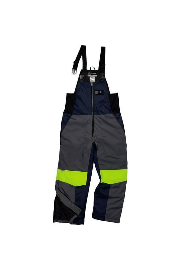 B3159183 N-Ferno 6477 Cold Storage Thermal Insulated Bib Overalls, Navy - Small