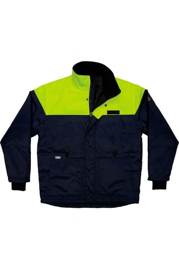 B3159401 N-Ferno 6476 Thermal Insulated Freezer Jacket, Navy - 4XL