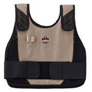 Ergodyne Chill-Its  6225 Premium FR Phase Change Cooling Vest - Vest Only, Khaki, L/XL
