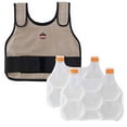 thumbnail image 1 of Ergodyne Chill-Its® 6230 Standard Phase Change Cooling Vest with Packs, Khaki, L/XL, 1 of 6