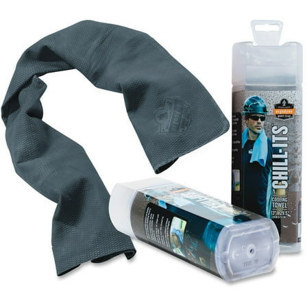 Ergodyne Chill-Its 6602 Evaporative Cooling Towel, Gray