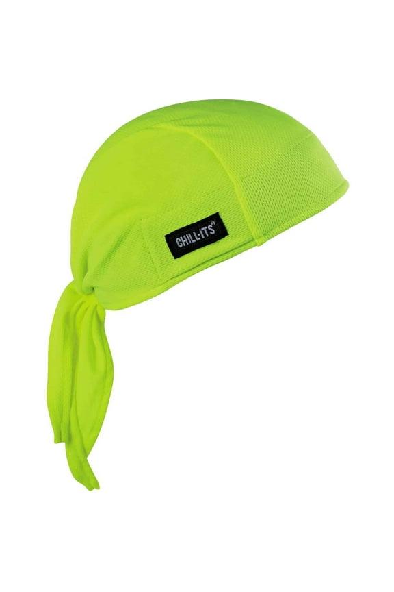 Chill-Its 6615 Absorptive Moisture-Wicking Dew Rag, Lime