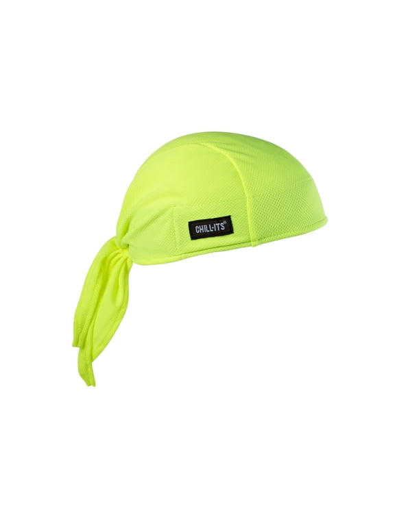 Chill-Its 6615 Absorptive Moisture-Wicking Dew Rag, Lime