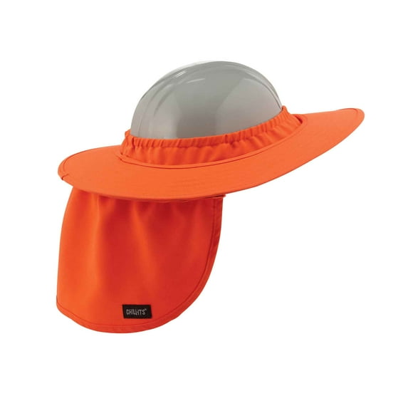 Ergodyne Chill-Its 6660 Hard Hat Brim w/ Shade, Orange