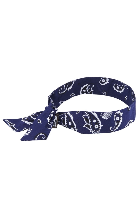 Chill-Its® 6700 Evaporative Cooling Bandana - Tie, Navy Western