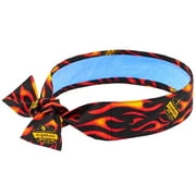 Ergodyne Chill-ItsÂ® 6700CT Evaporative Cooling Bandana with Cooling Towel - Tie, Flames