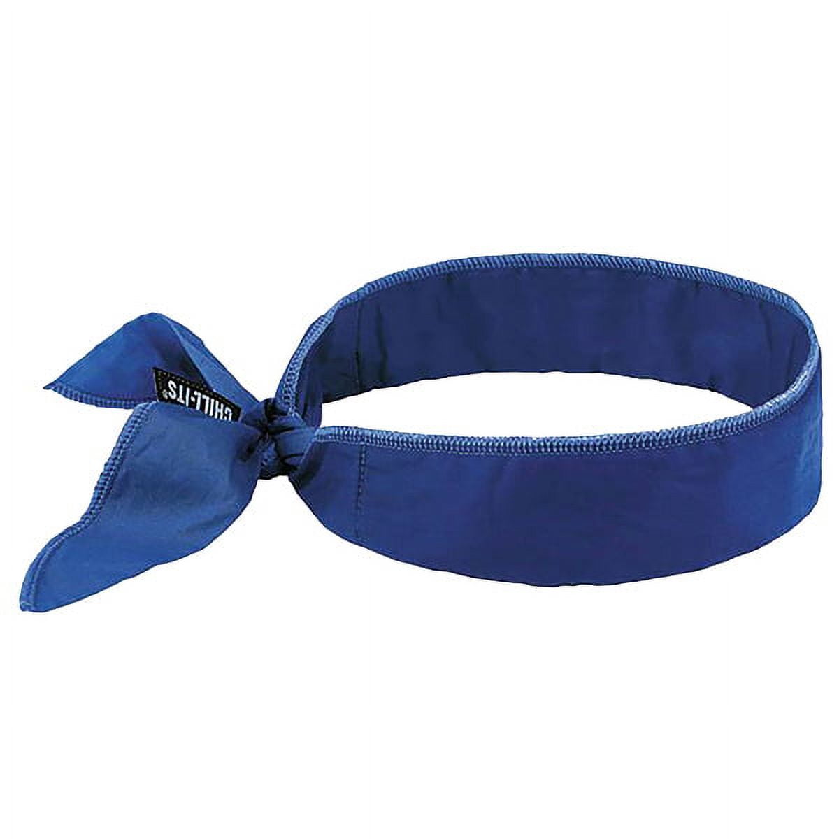 Chill-Its 6710 Cooling Embedded Polymers Tie Bandana Triangle Hat, One Size Fits Most, Solid Blue, Ships in 1-3 Business Days Chill-Its 6710 Cooling Embedded Polymers Tie Bandana Triangle Hat, One Size Fits Most, Solid Blue, Ships in 1-3 Business Days