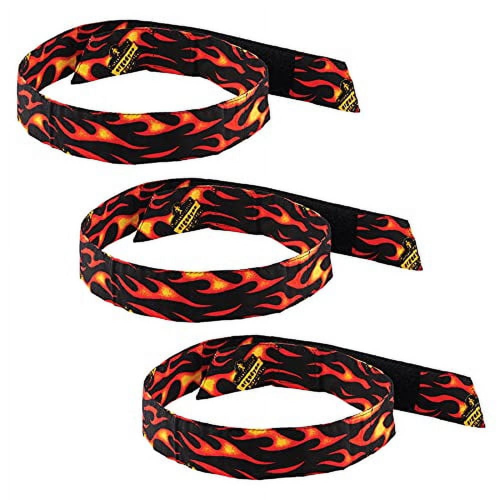 Chill-Its 6710 Cooling Embedded Polymers Tie Bandana Triangle Hat, One Size Fits Most, Flames, Ships in 1-3 Business Days Chill-Its 6710 Cooling Embedded Polymers Tie Bandana Triangle Hat, One Size Fits Most, Flames, Ships in 1-3 Business Days