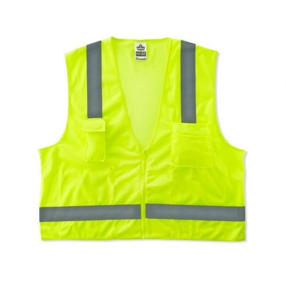 Ergodyne Class 2 Economy Surveyors Vest - Lime - Small & Medium