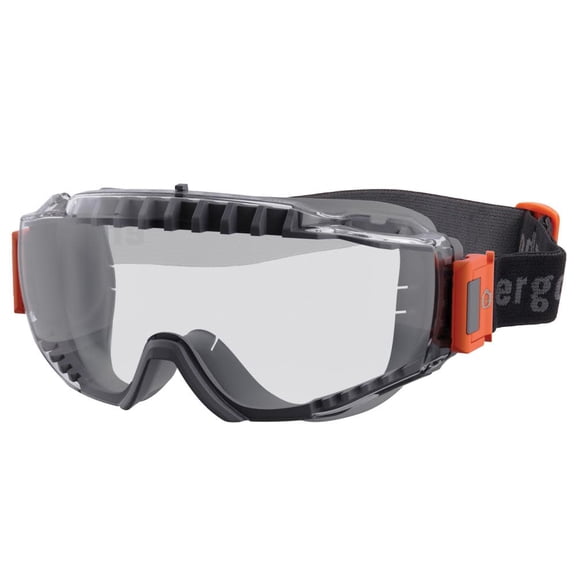 Ergodyne Clear Lens Gray Otg Safety Goggles Elastic Strap