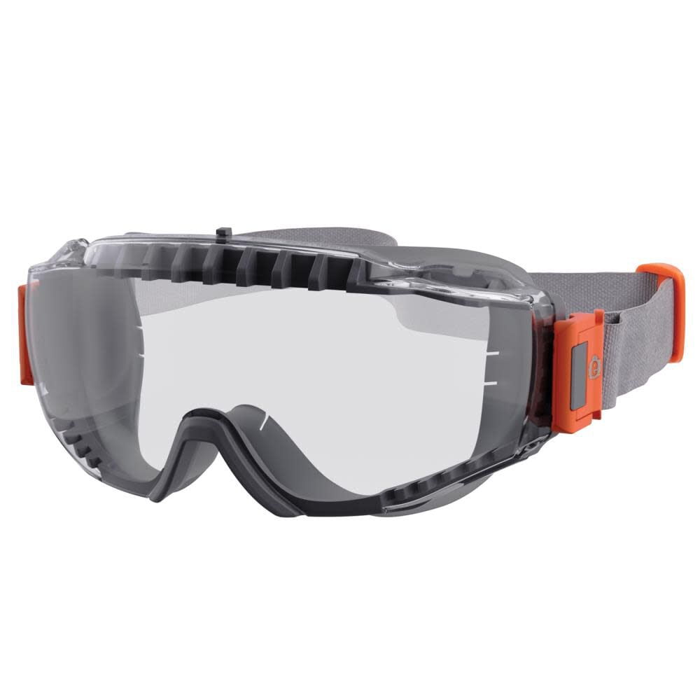 Ergodyne Clear Lens Gray Otg Safety Goggles Neoprene Strap