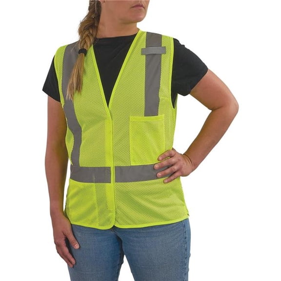 Ergodyne EGO22403 Womens Hi-Vis Vest - Type R, Class 2, Hook & Loop - Lime - Medium