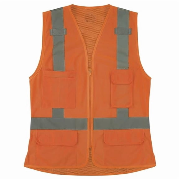 Ergodyne EGO22475 Womens Type R Class 2 Surveyor Safety Vest - Orange - Extra Large
