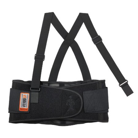 Ergodyne Extra Large (38"-42") ProFlex 1100SF Black Standard Lower Back And Abdominal Support With Sticky Fingers Stays