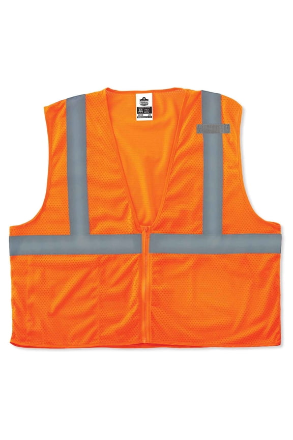 GloWear® 8210Z Type R Class 2 Economy Mesh Vest, Orange, S/M
