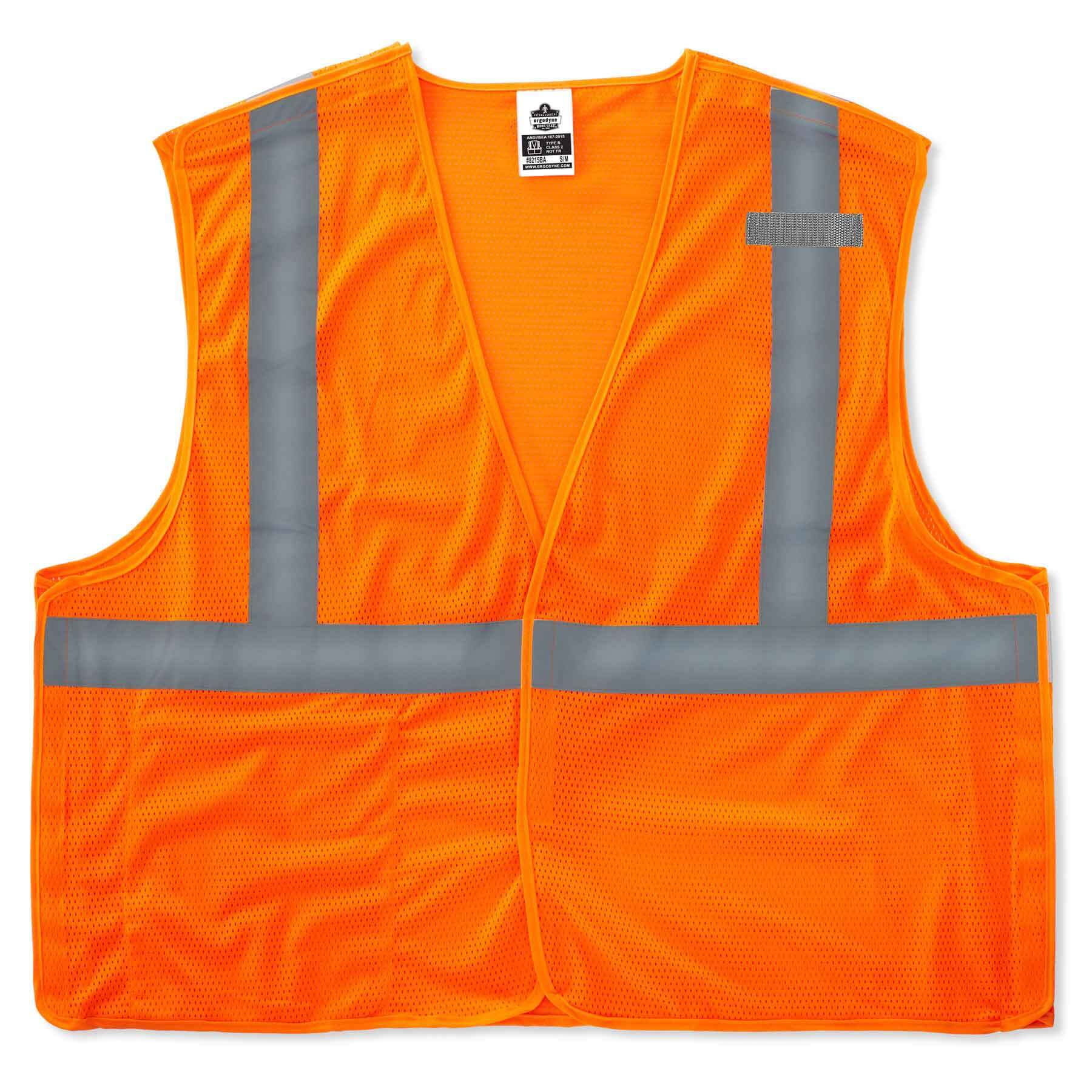 Ergodyne GloWear 8215BA Type R Class 2 Econo Breakaway Mesh Vest, Orange, XS