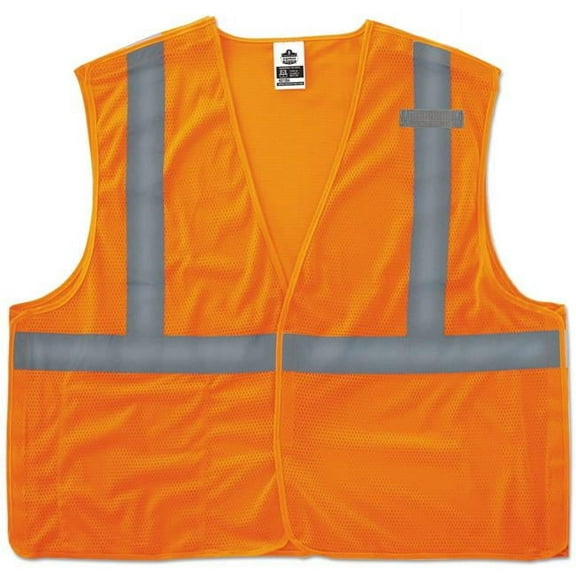 Ergodyne GloWear 8215BA Type R Class 2 Econo Breakaway Mesh Vest, Orange