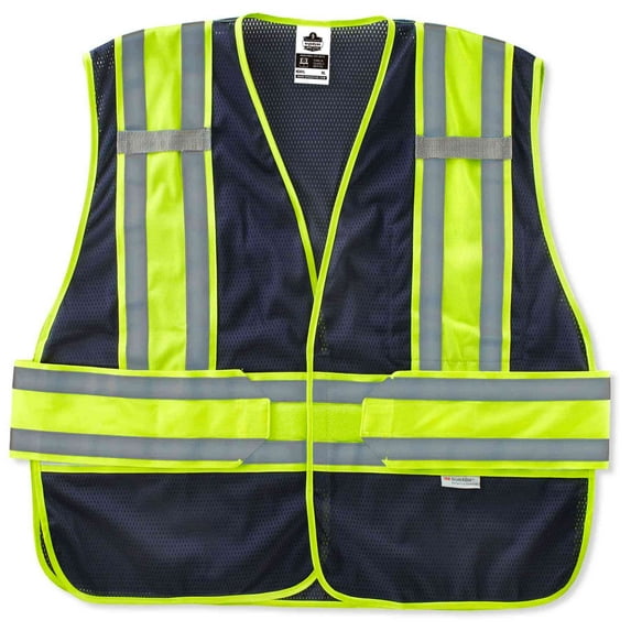 Ergodyne GloWear 8240HL-NC Non-Certified Two-Tone Expandable Vest, Navy, XL/2XL
