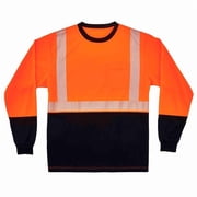 Ergodyne B3178209 GloWear 8281BK Hi-Vis Performance Long Sleeve T-Shirt - Class 2 - Long-9XL - Orange