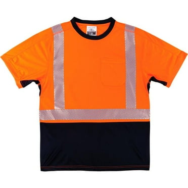 Ergodyne GloWear 8283BK Lightweight Performance Hi-Vis T-Shirt, 5X, Orange