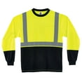 thumbnail image 1 of Ergodyne GloWearÂ® 8291BK Type R Class 2 Black Front Long Sleeve T-Shirt, Lime, 5XL, 1 of 2