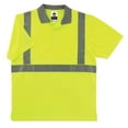 thumbnail image 1 of Ergodyne GloWearÂ® 8295 Type R Class 2 Polo Shirt, Lime, 2XL, 1 of 3