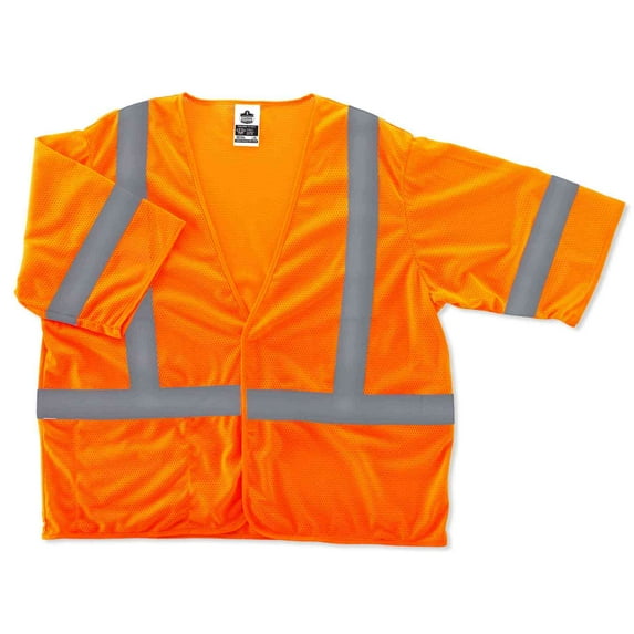 Ergodyne GloWearÂ® 8310HL Type R Class 3 Economy Vest, Orange, S/M