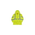 thumbnail image 1 of Ergodyne GloWear 8366 Lightweight High-Visibility Rain Jacket ANSI Class R3 Lime Small (24332), 1 of 2