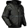 thumbnail image 1 of GloWear 8377EV Non-Certified Hi-Vis Quilted Bomber Jacket, Black, 3X-Large, 1 of 6