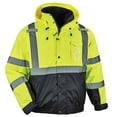 thumbnail image 1 of Ergodyne GloWearÂ® 8381 Type R Class 3 Performance 3-in-1 Bomber Jacket, Lime, 3XL, 1 of 7