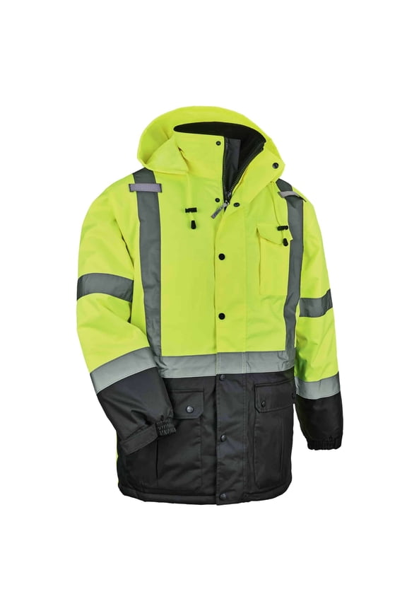 GloWear® 8384 Type R Class 3 Thermal Parka, Lime, 3XL