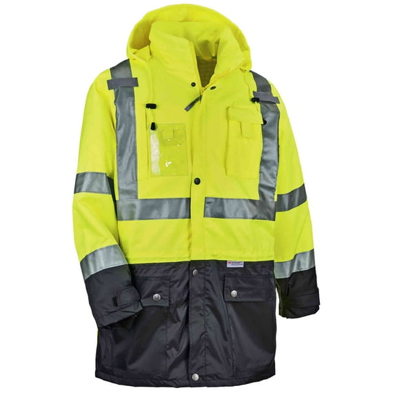 Ergodyne GloWear® 8386 Type R Class 3 Outer Shell Jacket, Lime, 4XL