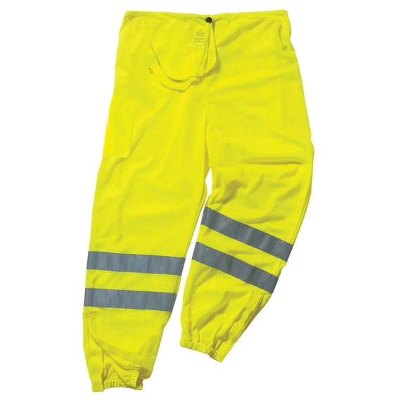 Ergodyne GloWear® 8910 Class E Hi-Vis Pants, Lime, L/XL
