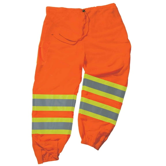 Ergodyne GloWearÂ® 8911 Class E Two-Tone Pants, Orange, S/M