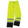 thumbnail image 1 of Ergodyne GloWearÂ® 8915BK Class E Black Bottom Rain Pants, Lime, L, 1 of 4