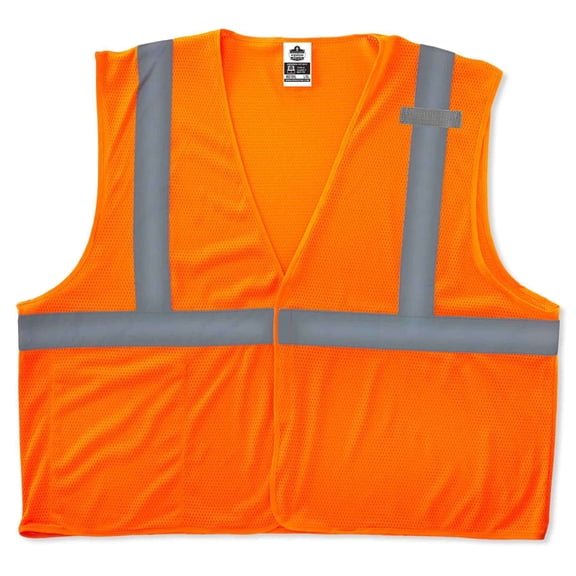 Ergodyne Glowear 8210HL Type R Class 2 Economy Mesh Vest, Orange, S/M