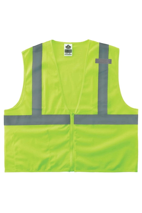 Glowear 8210Z Type R Class 2 Economy Mesh Vest, Lime, 4XL/5XL