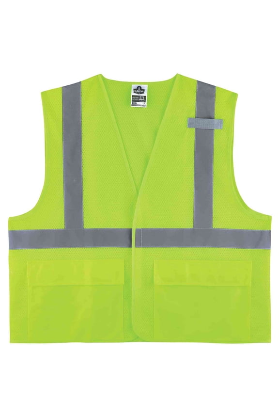 Glowear 8220HL Type R Class 2 Standard Mesh Vest, Lime, 2XL/3XL