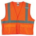 thumbnail image 1 of Ergodyne Glowear 8220HL Type R Class 2 Standard Mesh Vest, Orange, 4XL/5XL, 1 of 4
