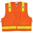 thumbnail image 1 of Ergodyne Glowear 8250ZHG Type R Class 2 Hi-Gloss Surveyors Vest, Orange, S/M, 1 of 2