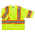 thumbnail image 1 of Ergodyne GloWearÂ® 8330Z Type R Class 3 Two-Tone Vest, Lime, 4XL/5XL, 1 of 2