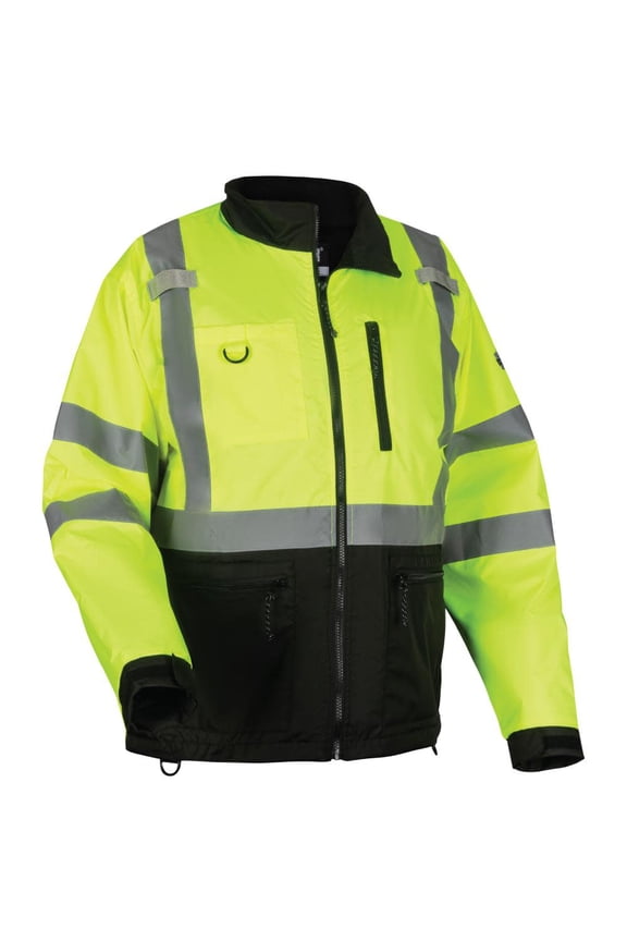 Glowear 8351 Jacket Windbreaker Water Resistant Lime Hi Vis Medium