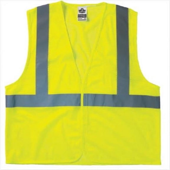 Ergodyne  Lime Economy Vest Mesh H&L L-Xl - Lime - L/XL