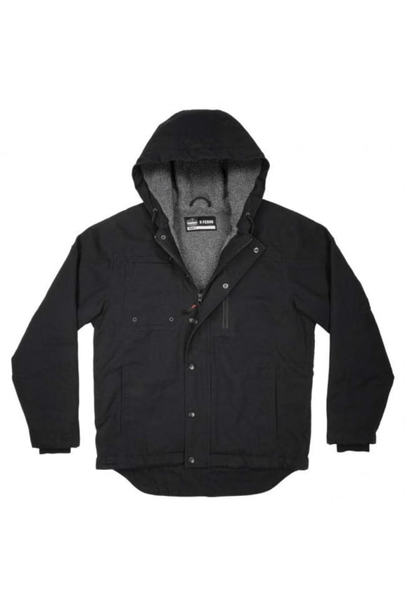 N-Ferno 6468 Heavy-Duty Duck Canvas Sherpa Lined Water Resistant Work Jacket S