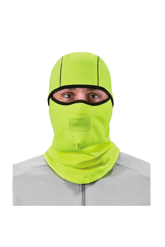 Ergodyne N-Ferno 6823 Balaclava Ski Mask, Wind-Resistant Face Mask - Yellow
