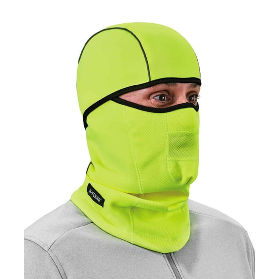Ergodyne N-FernoÂ® 6823 Wind-proof Hinged Balaclava, Lime