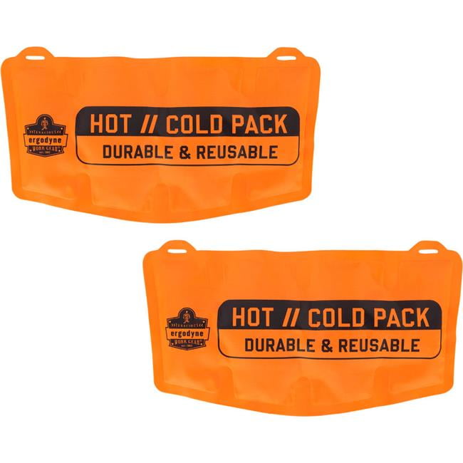 Ergodyne B3159266 ProFlex 6275 Reusable Hot & Cold Replacement, Orange - Pack of 2